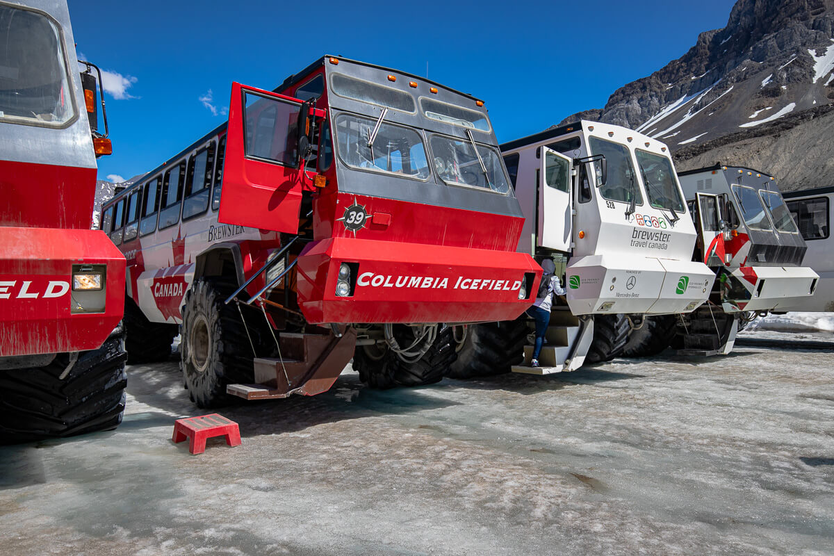 氷河の上に降り立ちます